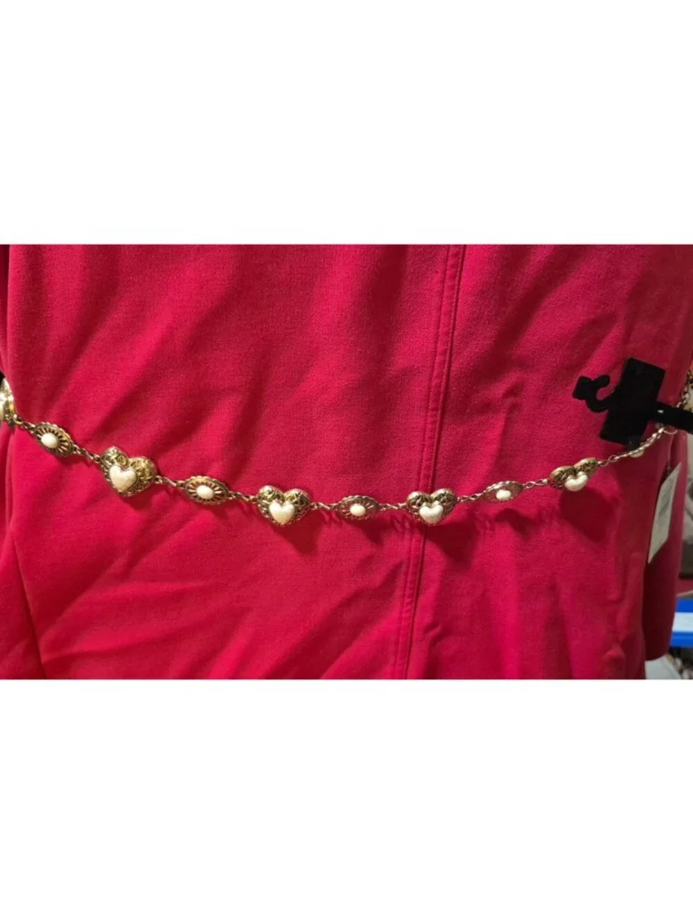 Torrid Antique Gold Tone Heart Chain Belt size 3/4x NWOT